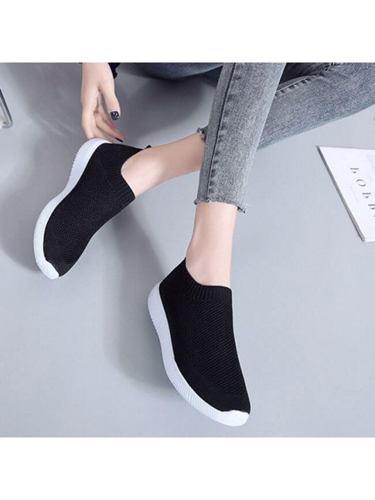 Size:4.5-12 Women Fashion Color Blocking Plus Size Sneakers