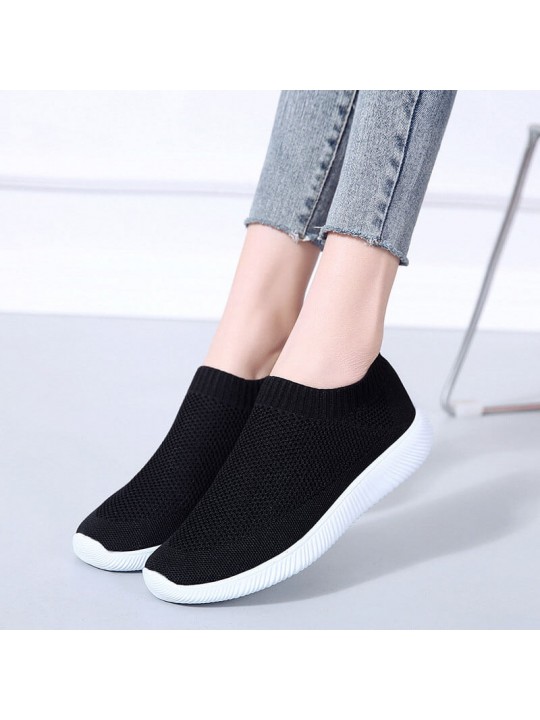 Size:4.5-12 Women Fashion Color Blocking Plus Size Sneakers