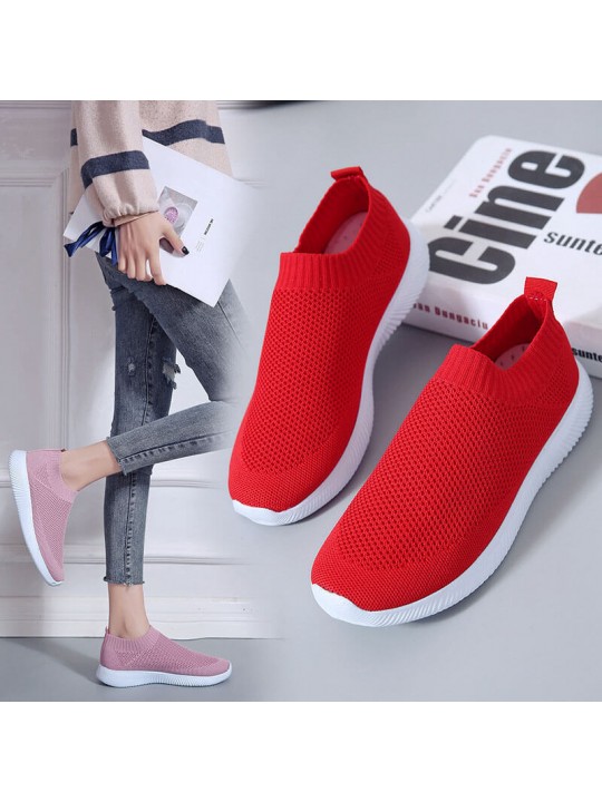 Size:4.5-12 Women Fashion Color Blocking Plus Size Sneakers