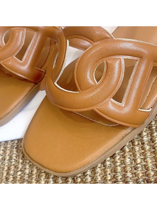 Size:5-8.5 Women Fashion Cut Out Flat Slippers