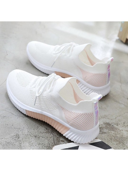 Size:5-8.5 Women Fashion Color Blocking Breathable Sneakers