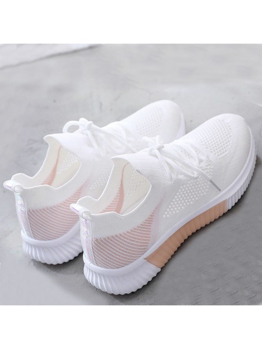 Size:5-8.5 Women Fashion Color Blocking Breathable Sneakers