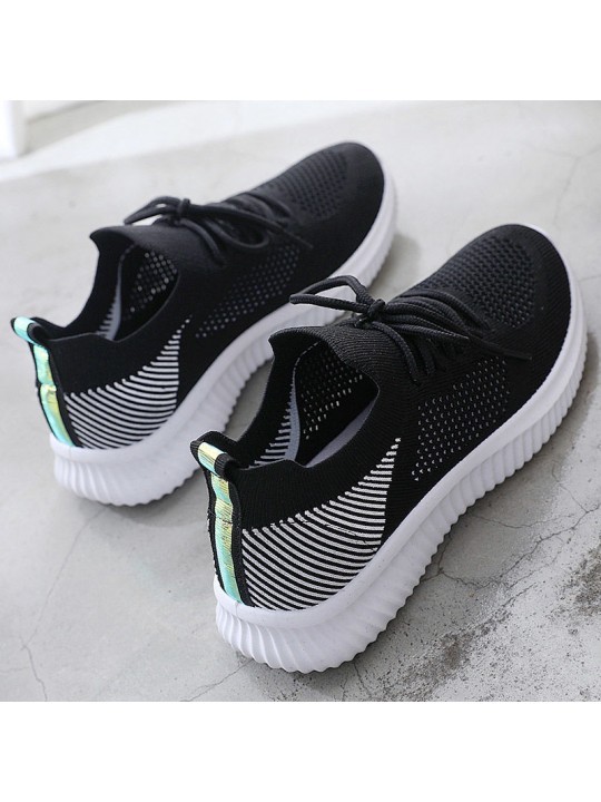 Size:5-8.5 Women Fashion Color Blocking Breathable Sneakers