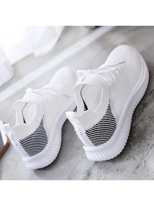 Size:5-8.5 Women Fashion Color Blocking Breathable Sneakers