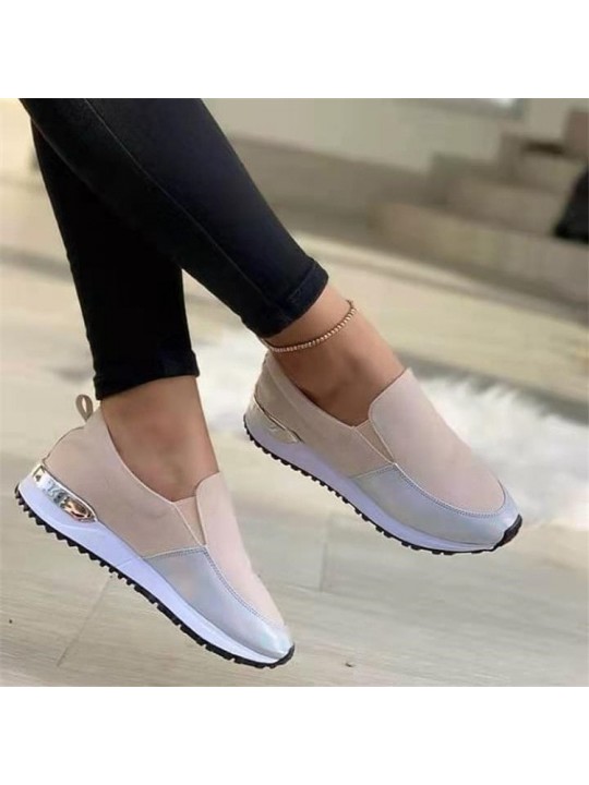 Size:4.5-11 Women Fashion Color Blocking Patchwork Sneakers