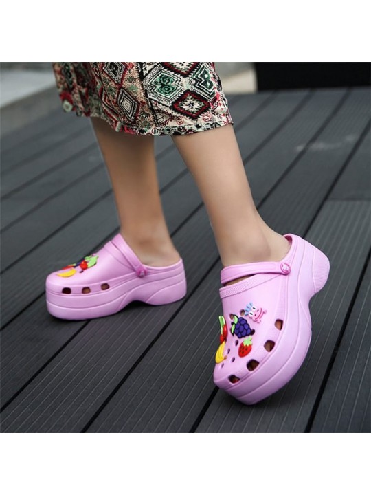 Size:4.5-10 Women Cute Cartoon Decorative Soft-soled Sandals