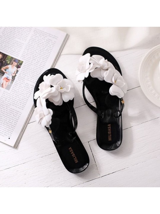 Summer Fashion Camellia Flip-Flops