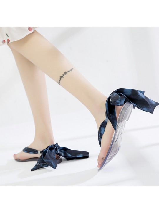 Women Fashion Transparent Strap Seaside Holiday Sandals