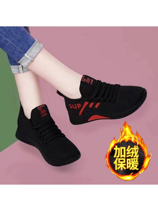 Women Fashion Casual Mesh Breathable Fly Woven Sneaker