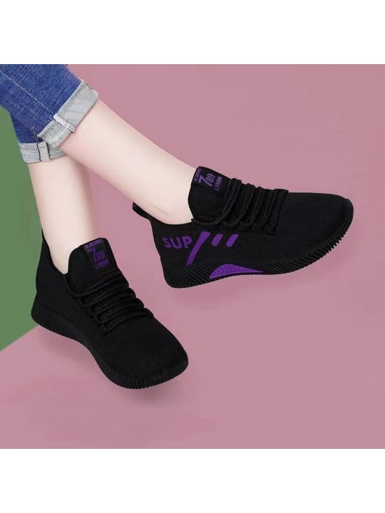 Women Fashion Casual Mesh Breathable Fly Woven Sneaker