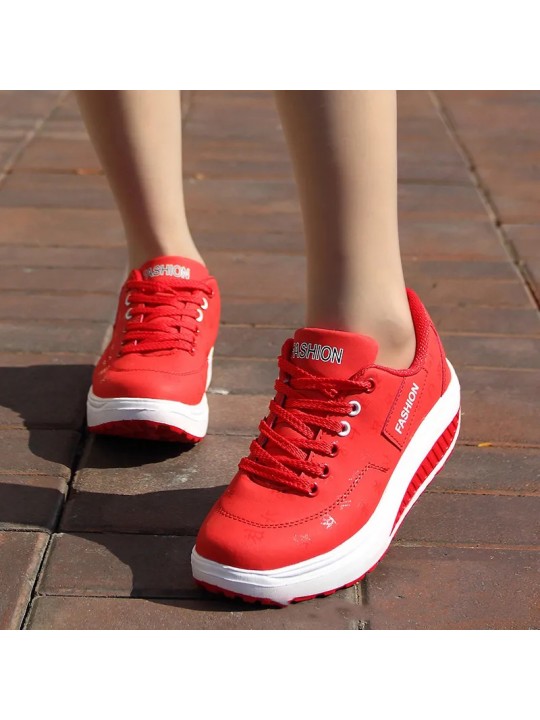 Women Fashion Casual Plus Size Thick-Soled Sneaker