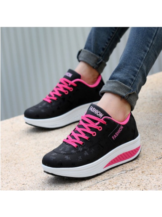 Women Fashion Casual Plus Size Thick-Soled Sneaker