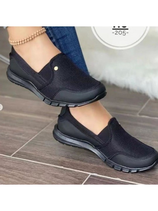 Plus Size Summer Mesh Fashion Casual Travel Shoes Women Slip-On Sneakers