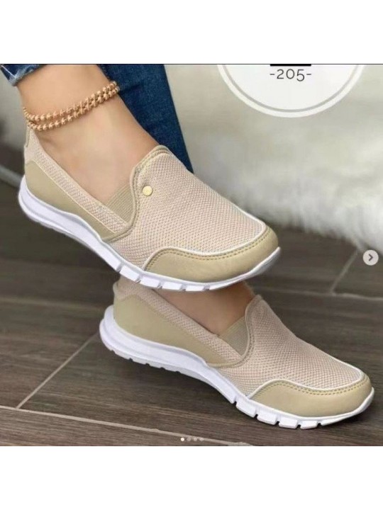 Plus Size Summer Mesh Fashion Casual Travel Shoes Women Slip-On Sneakers