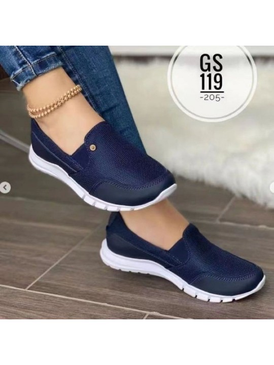 Plus Size Summer Mesh Fashion Casual Travel Shoes Women Slip-On Sneakers