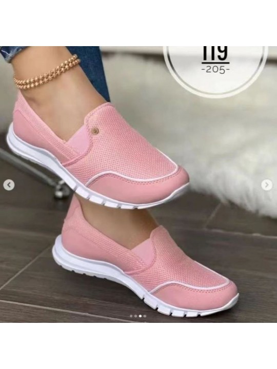 Plus Size Summer Mesh Fashion Casual Travel Shoes Women Slip-On Sneakers