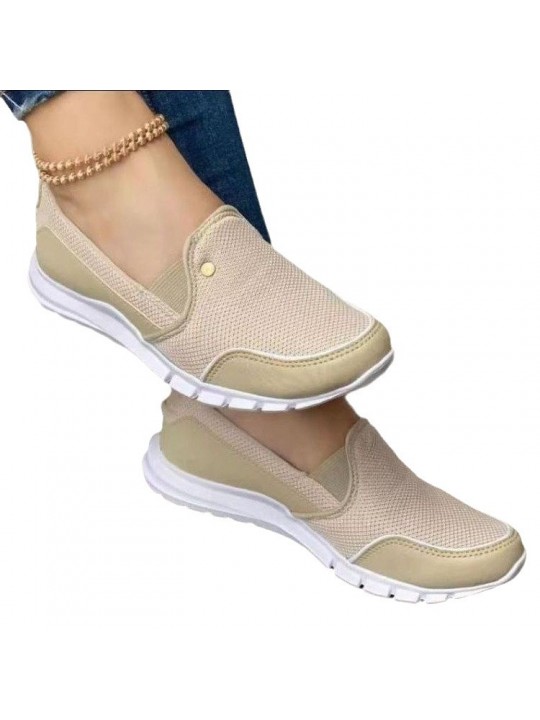 Plus Size Summer Mesh Fashion Casual Travel Shoes Women Slip-On Sneakers