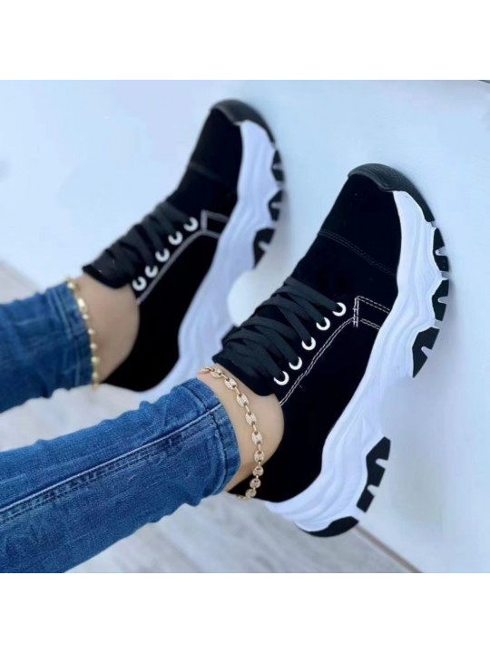 Women Fashion Casual Plus Size Thick-Soled Sneaker