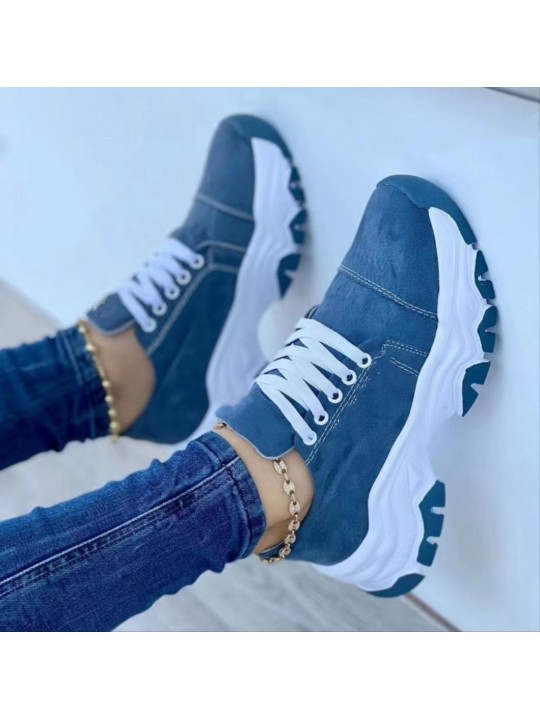 Women Fashion Casual Plus Size Thick-Soled Sneaker